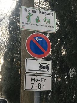 Hol- und Bringzonen